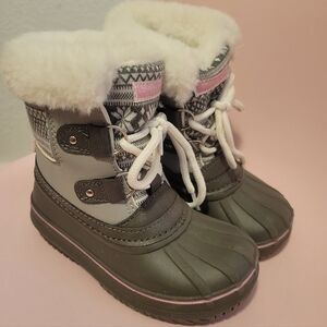 London Fog Toddler Snow Boots SIZE 8